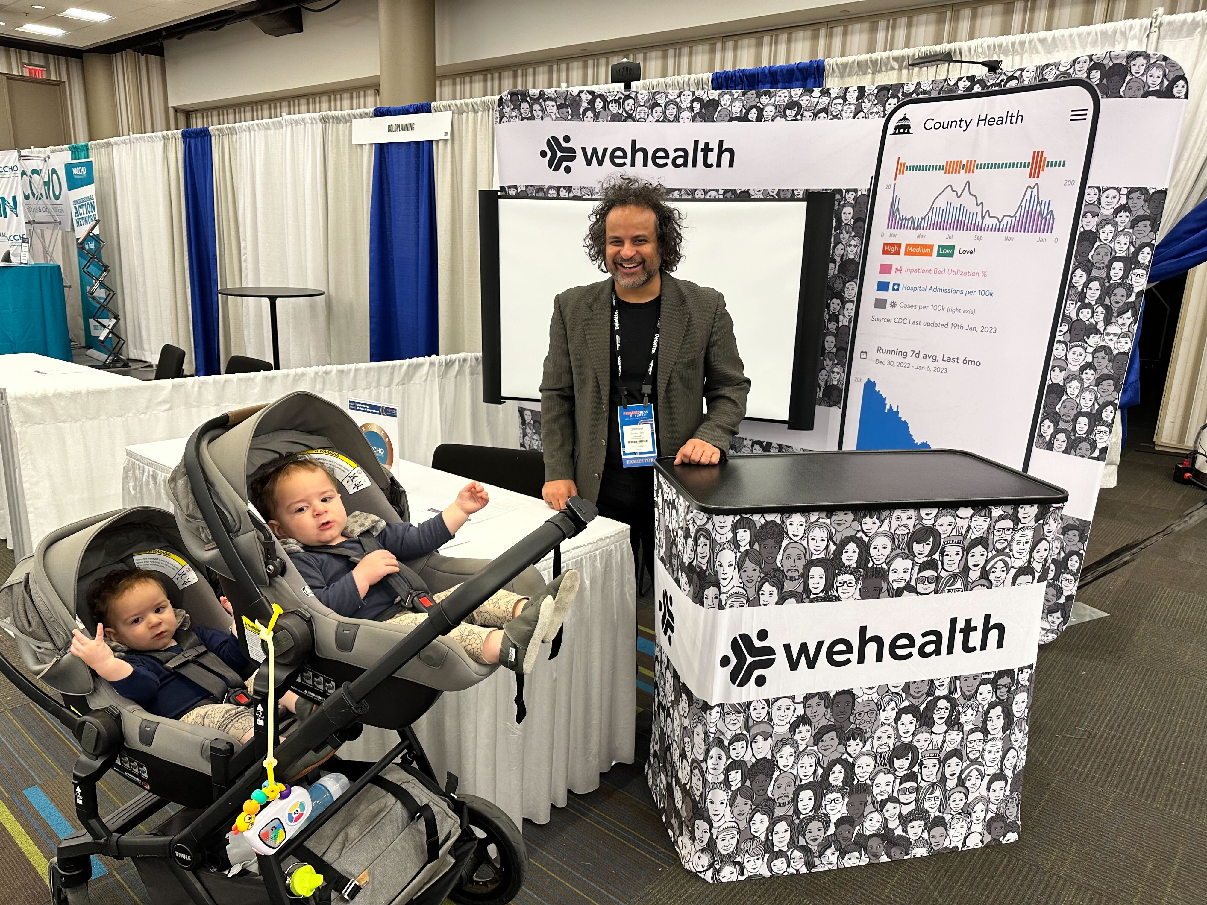 2023-Wehealth NACCHO Preparedness Summit - babies at booth